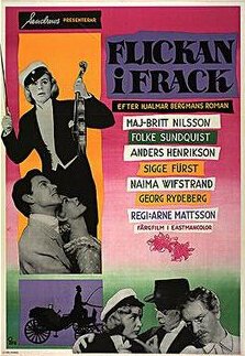Обложка (Постер) Flickan i frack (1956) SATRip