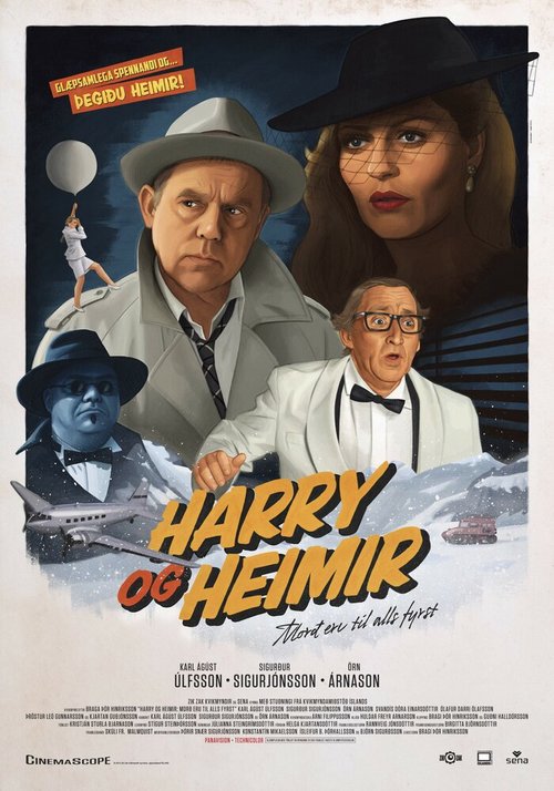Обложка (Постер) Гарри и Хеймир / Harry & Heimir: Morð eru til alls fyrst (2014) HDRip