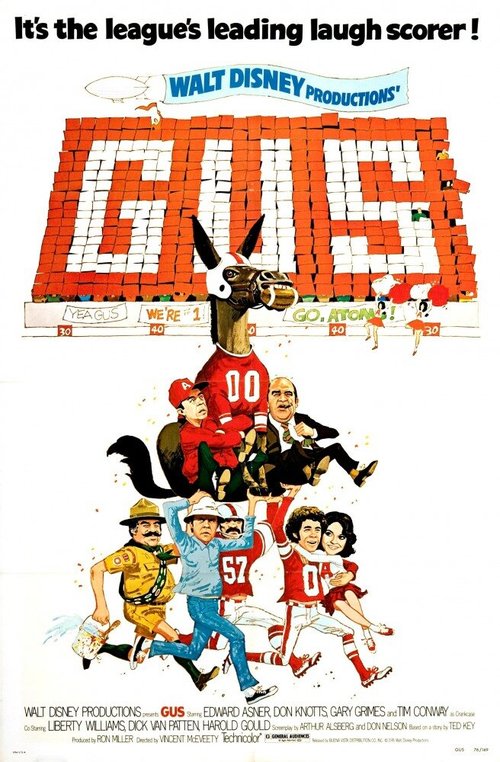 Обложка (Постер) Gus (1976) SATRip Обложка (Постер) Gus (1976) SATRip