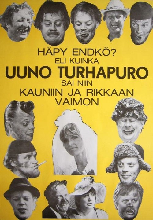 Обложка (Постер) Häpy endkö? Eli kuinka Uuno Turhapuro sai niin kauniin ja rikkaan vaimon (1977) SATRip Обложка (Постер) Häpy endkö? Eli kuinka Uuno Turhapuro sai niin kauniin ja rikkaan vaimon (1977) SATRip