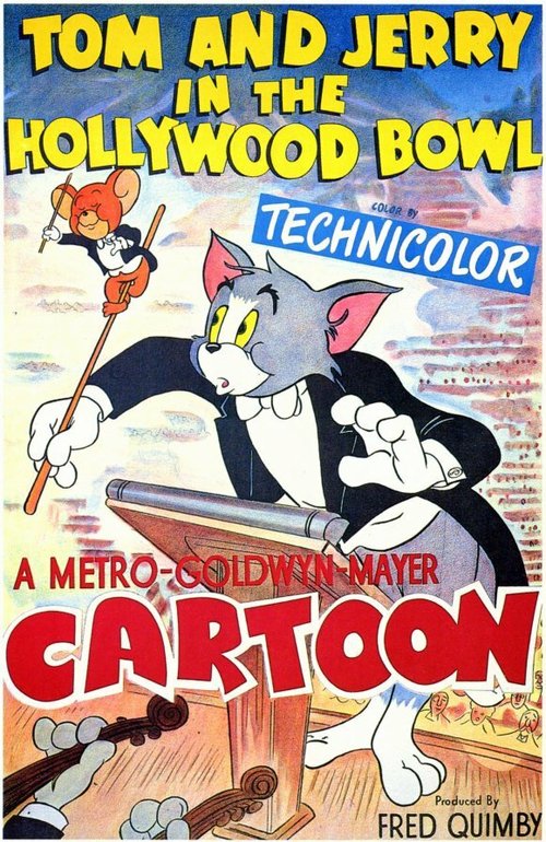 Обложка (Постер) Хочу быть дирижером / Tom and Jerry in the Hollywood Bowl (1950) 