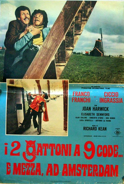Обложка (Постер) I due gattoni a nove code... e mezza ad Amsterdam (1972) SATRip Обложка (Постер) I due gattoni a nove code... e mezza ad Amsterdam (1972) SATRip