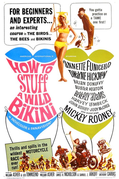 Обложка (Постер) Как справиться с диким бикини / How to Stuff a Wild Bikini (1965) SATRip Обложка (Постер) Как справиться с диким бикини / How to Stuff a Wild Bikini (1965) SATRip