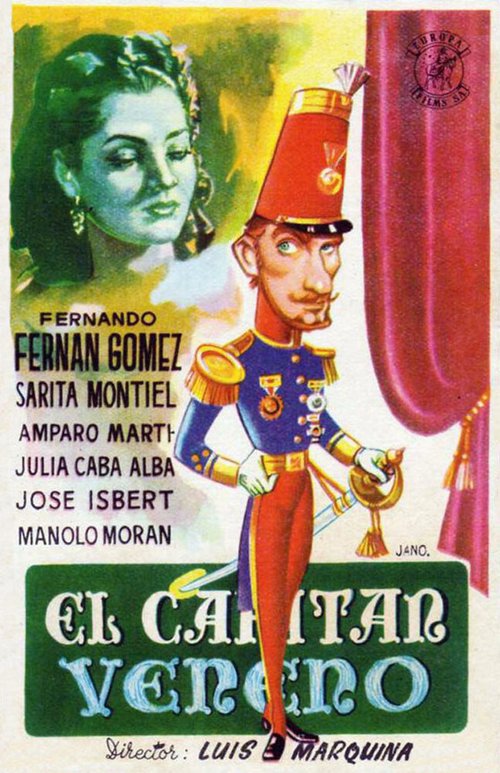 Обложка (Постер) Капитан Бенено / El capitán Veneno (1951) SATRip Обложка (Постер) Капитан Бенено / El capitán Veneno (1951) SATRip