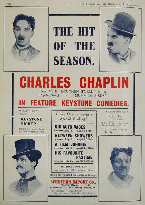 Обложка (Постер) Кинематографический Джонни / A Film Johnnie (1914) Обложка (Постер) Кинематографический Джонни / A Film Johnnie (1914)