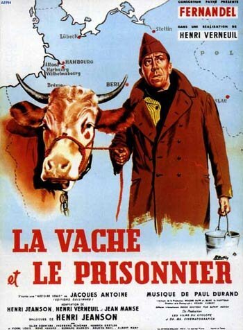 Обложка (Постер) Корова и солдат / La vache et le prisonnier (1959) SATRip Обложка (Постер) Корова и солдат / La vache et le prisonnier (1959) SATRip