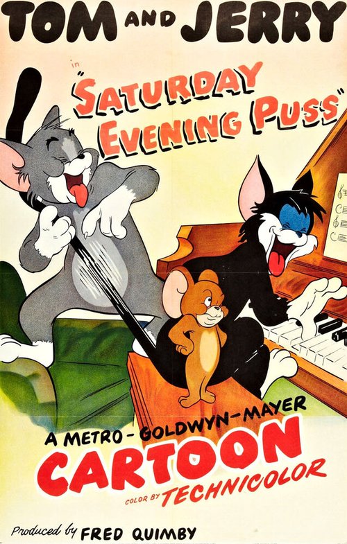 Обложка (Постер) Кошачья вечеринка / Saturday Evening Puss (1950) 