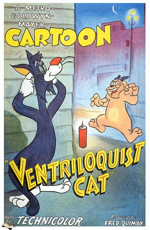 Обложка (Постер) Кот-чревовещатель / Ventriloquist Cat (1950) 