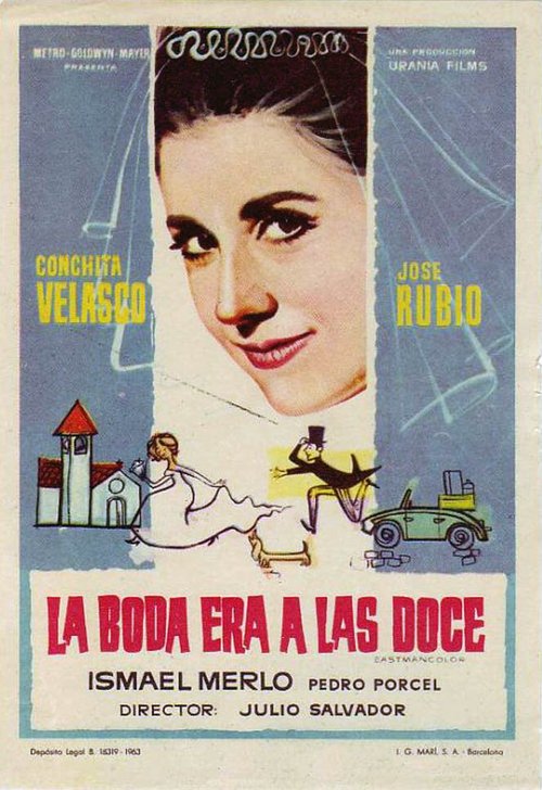 Обложка (Постер) La boda era a las doce (1964) SATRip