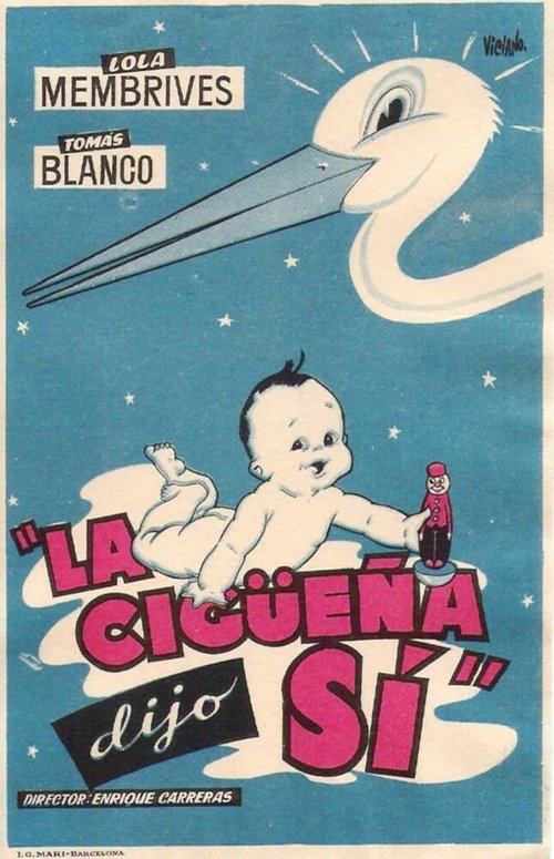 Обложка (Постер) La cigüeña dijo sí (1955) SATRip Обложка (Постер) La cigüeña dijo sí (1955) SATRip