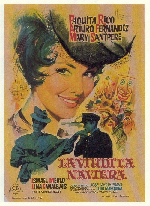Обложка La viudita naviera (1962) 