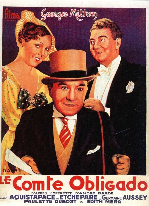 Обложка (Постер) Le comte Obligado (1934) SATRip Обложка (Постер) Le comte Obligado (1934) SATRip