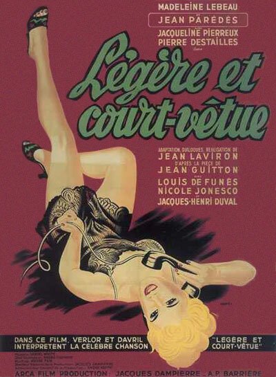 Обложка (Постер) Легко и коротко одета / Légère et court vêtue (1953) SATRip Обложка (Постер) Легко и коротко одета / Légère et court vêtue (1953) SATRip