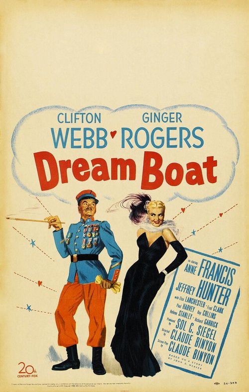 Обложка (Постер) Лодка мечты / Dreamboat (1952) SATRip Обложка (Постер) Лодка мечты / Dreamboat (1952) SATRip