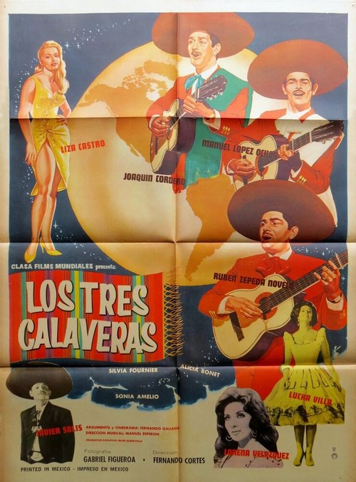 Обложка (Постер) Los tres calaveras (1965) SATRip Обложка (Постер) Los tres calaveras (1965) SATRip