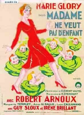 Обложка Madame ne veut pas d'enfants (1932) 