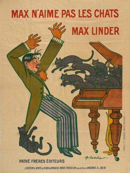 Обложка (Постер) Макс не любит кошек / Max n'aime pas les chats (1913) Обложка (Постер) Макс не любит кошек / Max n'aime pas les chats (1913)