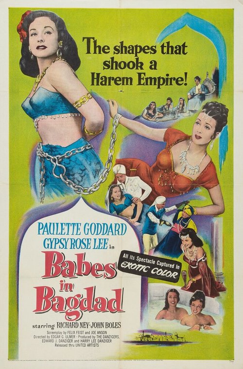 Обложка (Постер) Малышки в Багдаде / Babes in Bagdad (1952) SATRip Обложка (Постер) Малышки в Багдаде / Babes in Bagdad (1952) SATRip