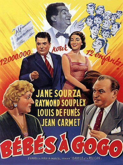 Обложка (Постер) Малютки у простофили / Bébés à gogo (1956) SATRip Обложка (Постер) Малютки у простофили / Bébés à gogo (1956) SATRip