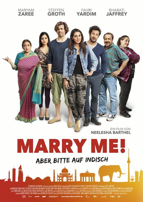 Обложка (Постер) Marry Me - Aber bitte auf Indisch (2015) HDRip
