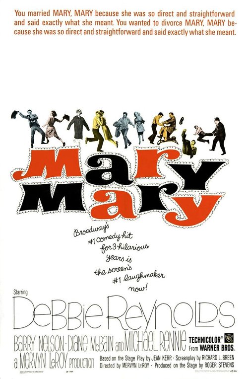 Обложка (Постер) Мэри, Мэри / Mary, Mary (1963) SATRip Обложка (Постер) Мэри, Мэри / Mary, Mary (1963) SATRip