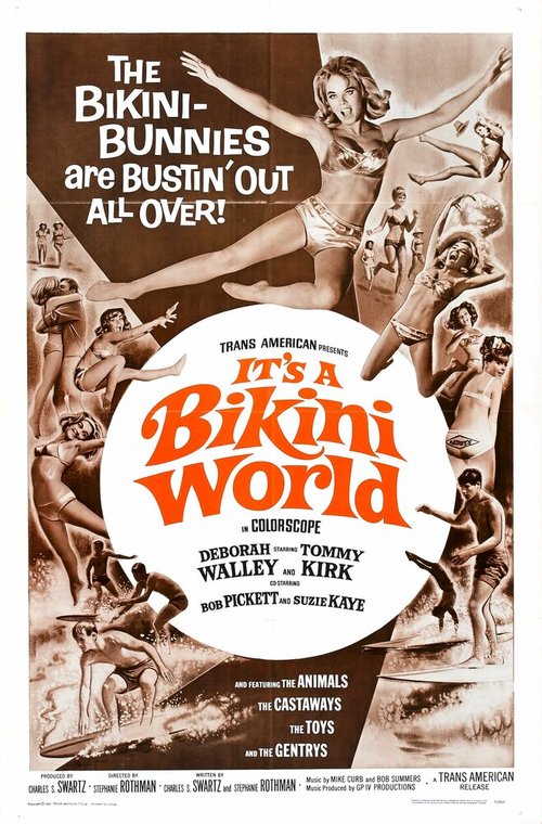 Обложка (Постер) Мир бикини / It's a Bikini World (1967) SATRip Обложка (Постер) Мир бикини / It's a Bikini World (1967) SATRip
