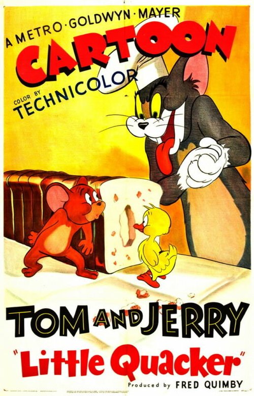 Обложка (Постер) Мышонок и утенок против кота / Little Quacker (1950) 