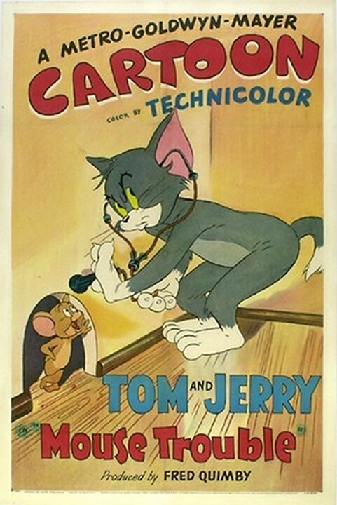 Обложка (Постер) Неуловимый мышонок / Mouse Trouble (1944) Обложка (Постер) Неуловимый мышонок / Mouse Trouble (1944)
