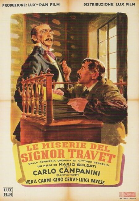 Обложка (Постер) Невзгоды синьора Траве / Le miserie del signor Travet (1945) SATRip Обложка (Постер) Невзгоды синьора Траве / Le miserie del signor Travet (1945) SATRip