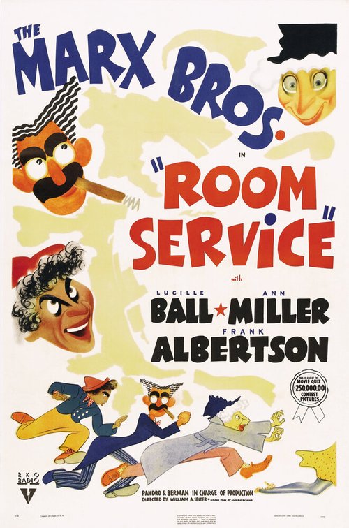 Обложка (Постер) Обслуживание / Room Service (1938) SATRip Обложка (Постер) Обслуживание / Room Service (1938) SATRip