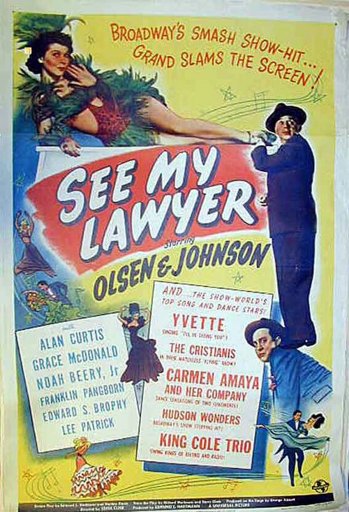 Обложка (Постер) Он мой адвокат / See My Lawyer (1945) SATRip Обложка (Постер) Он мой адвокат / See My Lawyer (1945) SATRip