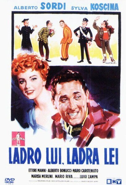 Обложка (Постер) Он вор, она воровка / Ladro lui, ladra lei (1958) SATRip Обложка (Постер) Он вор, она воровка / Ladro lui, ladra lei (1958) SATRip