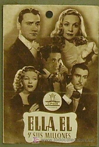 Обложка Она, он и его миллионы / Ella, él y sus millones (1944) 