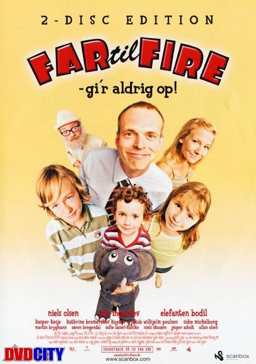 Обложка (Постер) Отец четверых: Никогда не сдаваться / Far til fire gi'r aldrig op (2005) HDRip Обложка (Постер) Отец четверых: Никогда не сдаваться / Far til fire gi'r aldrig op (2005) HDRip