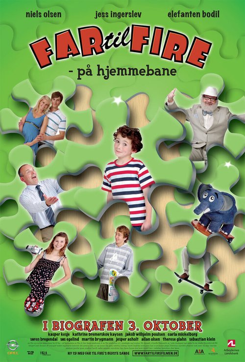 Обложка (Постер) Отец четверых — возвращение домой / Far til fire - på hjemmebane (2008) HDRip Обложка (Постер) Отец четверых — возвращение домой / Far til fire - på hjemmebane (2008) HDRip