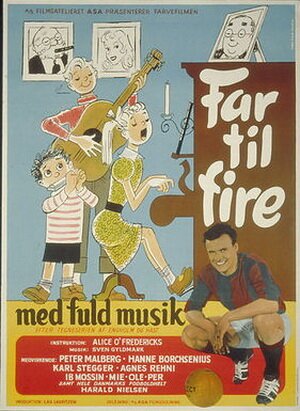 Обложка (Постер) Отец четверых: Все наполнено музыкой / Far til fire med fuld musik (1961) SATRip Обложка (Постер) Отец четверых: Все наполнено музыкой / Far til fire med fuld musik (1961) SATRip