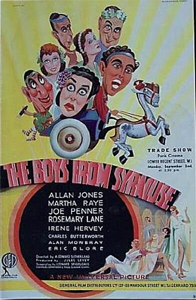 Обложка (Постер) Парни из Сиракуз / The Boys from Syracuse (1940) SATRip Обложка (Постер) Парни из Сиракуз / The Boys from Syracuse (1940) SATRip