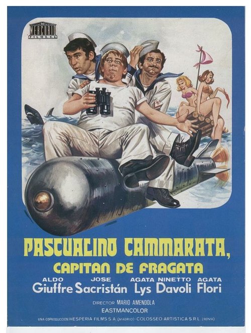 Обложка (Постер) Пасквалино Каммарато — капитан фрегата / Pasqualino Cammarata... capitano di fregata (1974) SATRip