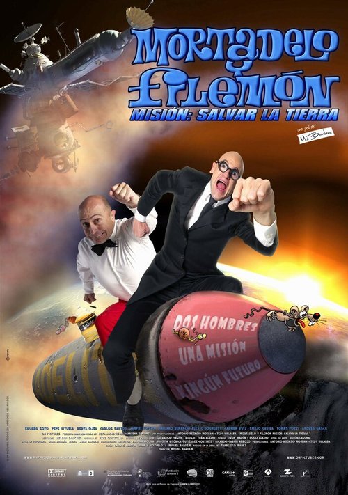 Обложка (Постер) Приключения Мортадело и Филимона 2: Спасение Земли / Mortadelo y Filemón. Misión: Salvar la Tierra (2008) HDRip