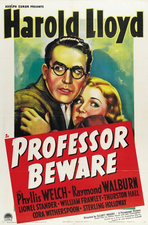 Обложка (Постер) Профессор, остерегайся / Professor Beware (1938) SATRip