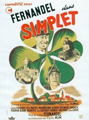 Обложка (Постер) Простак / Simplet (1942) SATRip