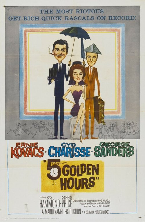 Обложка (Постер) Пять золотых часов / Five Golden Hours (1961) SATRip Обложка (Постер) Пять золотых часов / Five Golden Hours (1961) SATRip
