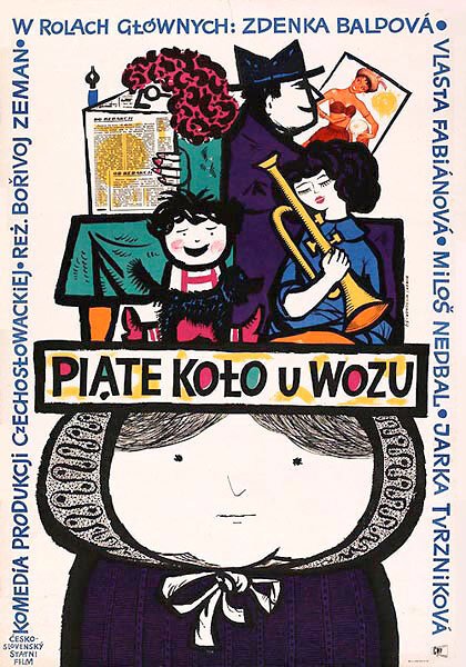 Обложка (Постер) Пятое колесо в телеге / Páté kolo u vozu (1958) SATRip Обложка (Постер) Пятое колесо в телеге / Páté kolo u vozu (1958) SATRip