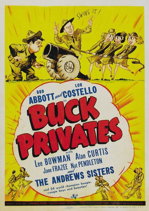 Обложка (Постер) Рядовые / Buck Privates (1941) SATRip Обложка (Постер) Рядовые / Buck Privates (1941) SATRip