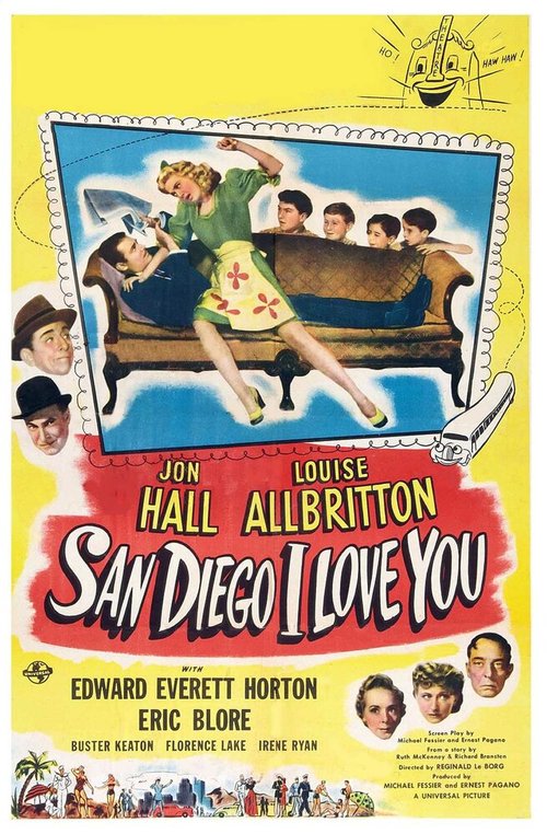 Обложка Сан Диего, Я люблю тебя / San Diego I Love You (1944) 