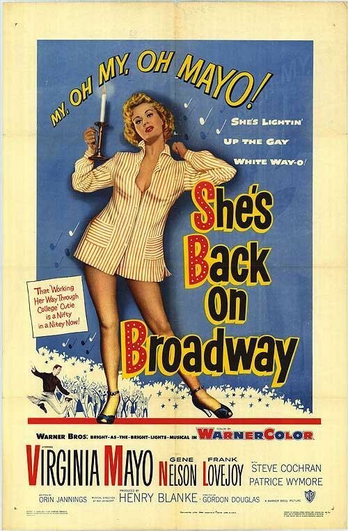 Обложка (Постер) She's Back on Broadway (1953) SATRip Обложка (Постер) She's Back on Broadway (1953) SATRip