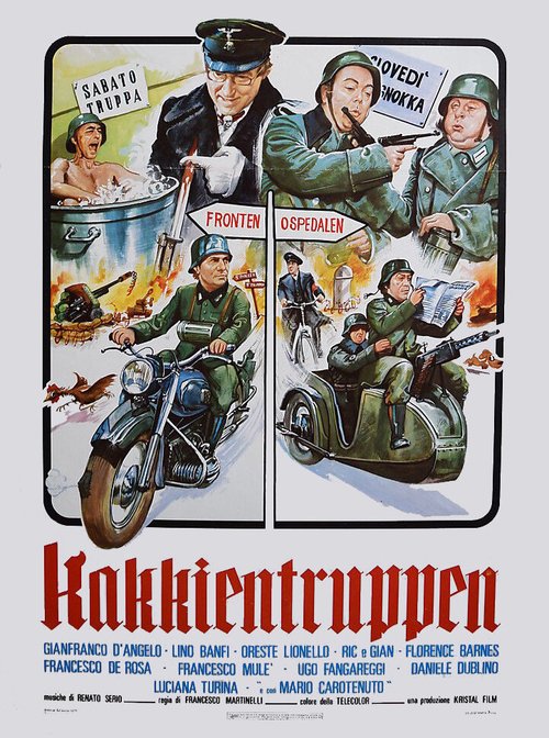 Обложка (Постер) Шизовойска / Kakkientruppen (1977) SATRip Обложка (Постер) Шизовойска / Kakkientruppen (1977) SATRip
