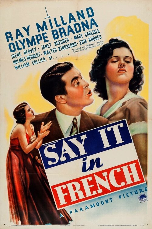 Обложка (Постер) Скажи это по-французски / Say It in French (1938) SATRip Обложка (Постер) Скажи это по-французски / Say It in French (1938) SATRip