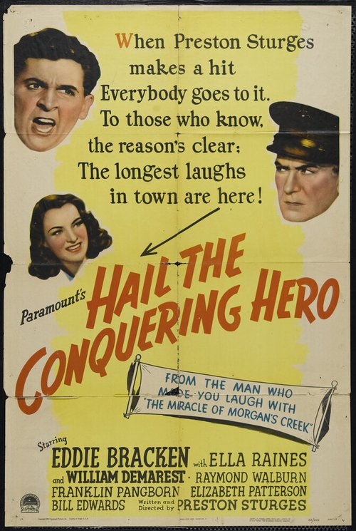 Обложка (Постер) Слава герою-победителю / Hail the Conquering Hero (1944) SATRip Обложка (Постер) Слава герою-победителю / Hail the Conquering Hero (1944) SATRip