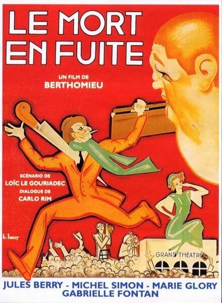 Обложка (Постер) Смерть набегу / Le mort en fuite (1936) SATRip Обложка (Постер) Смерть набегу / Le mort en fuite (1936) SATRip